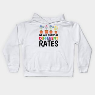 We All Grow At Different Rates Kids Hoodie